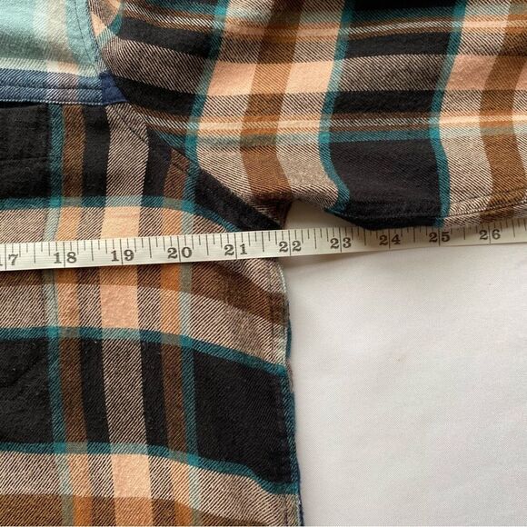 Rails Heathrow Mixed Plaid Brando Button Down Shirt Size Medium - Picture 15 of 16